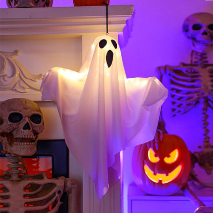 LED Hanging Ghost Light Outdoor Halloween Decor