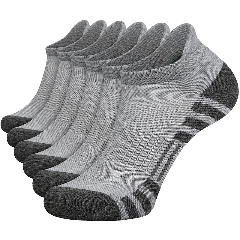 Men Non Slip Athletic Crew Socks Ground Gripping Sports