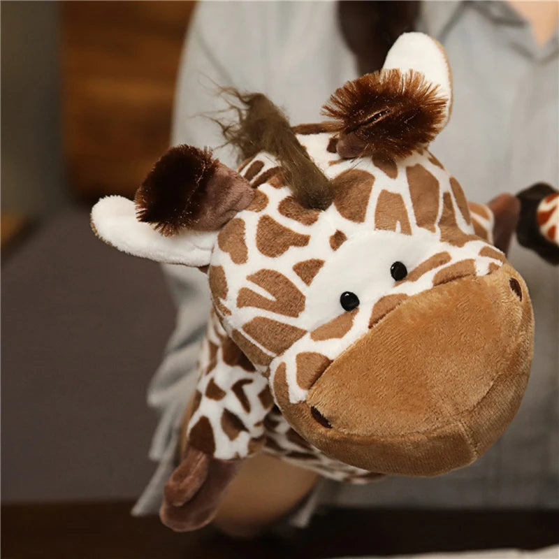 Cartoon Plush Hand Finger Puppets Family Storytelling Toy