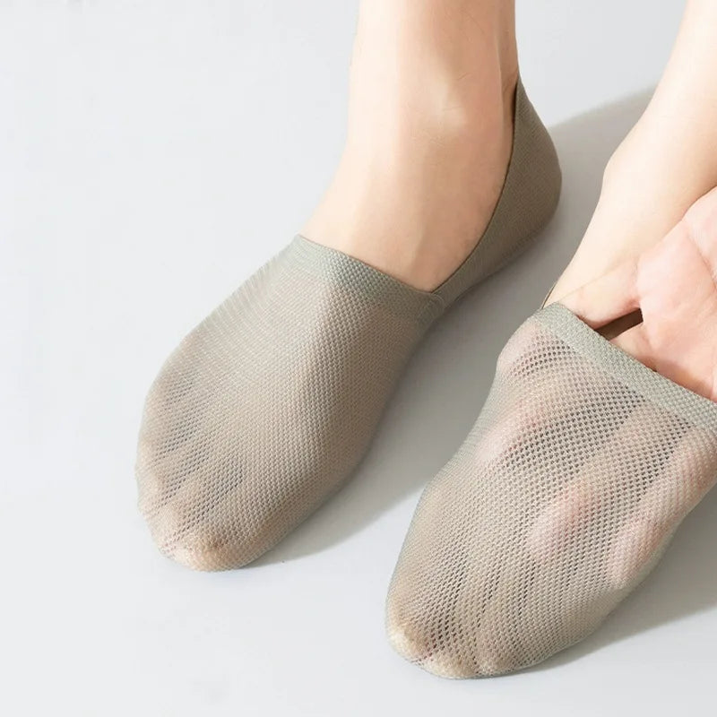 Silicone Non Slip Low Cut Socks Men Boat Thin