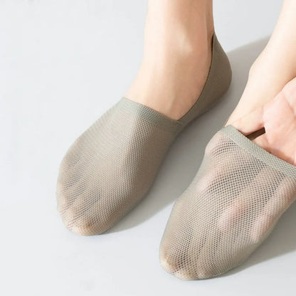 Silicone Non Slip Low Cut Socks Men Boat Thin