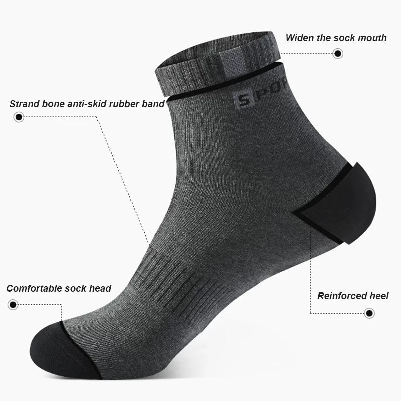 Cotton Sport Breathable Soft Socks Men Sneakers