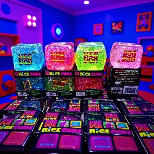 Glow in the Dark Ice Cube Squishy Stress Relief Toy