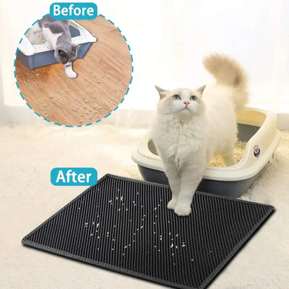 Waterproof Cat Litter Mat Double Layer Pet Litter Pad