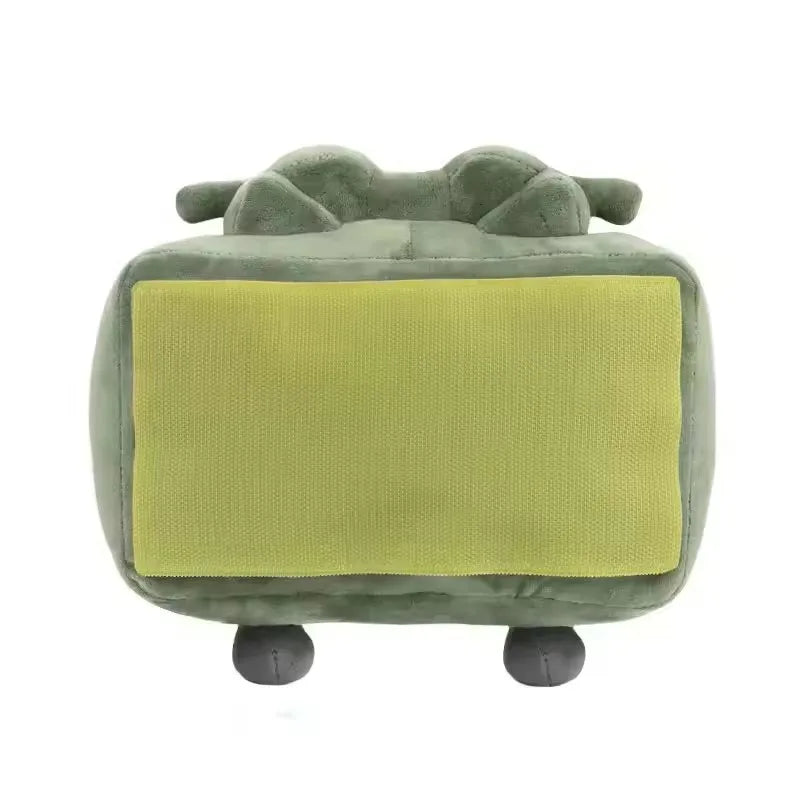 Green Square Plush Doll Cute Plush Throw Pillow Toy