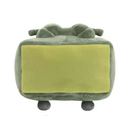 Green Square Plush Doll Cute Plush Throw Pillow Toy