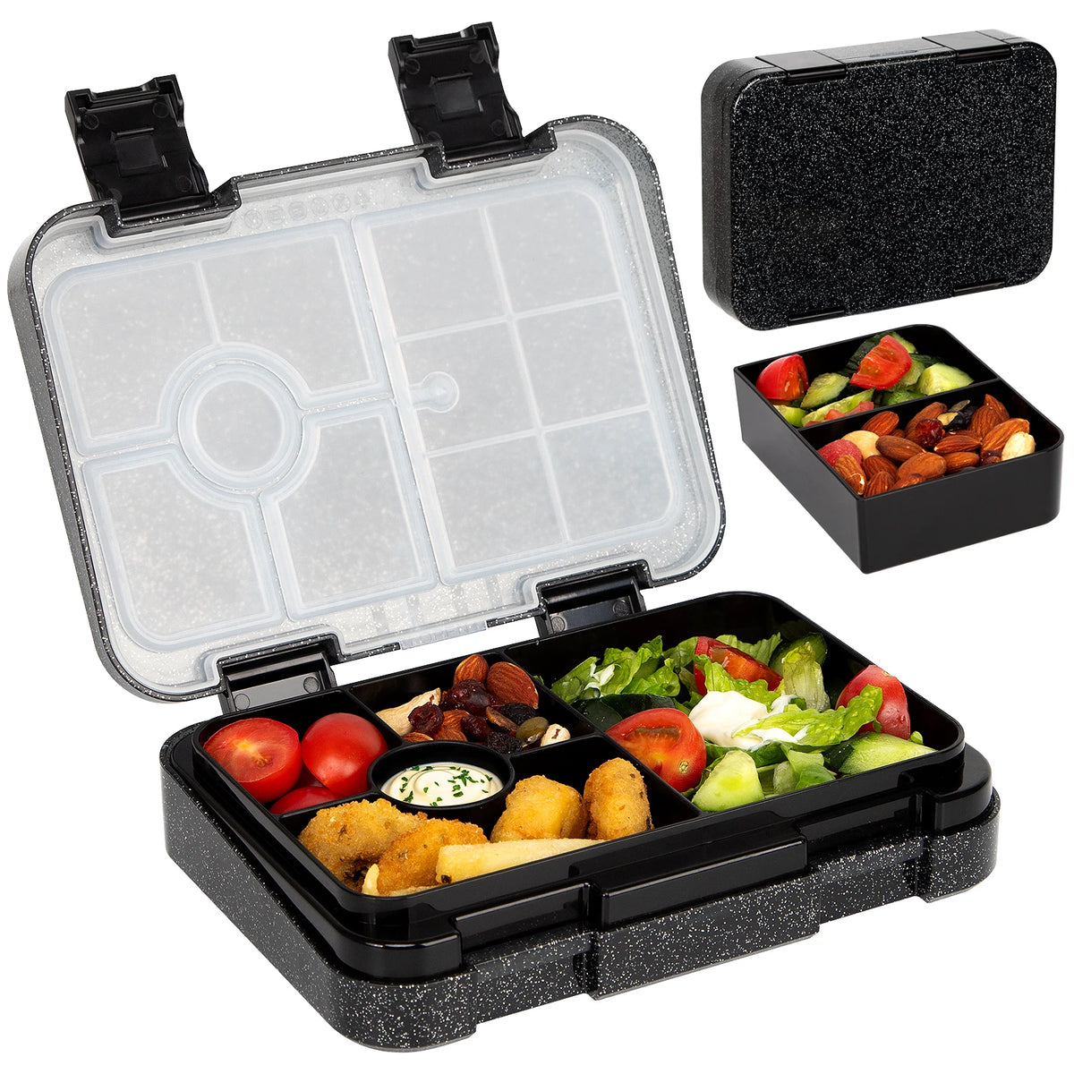 37oz Adorable Cartoon Printed Bento Box Microwavable Divided Lunch Box Leakproof BPA-Free Snack Food Container for School Picnic