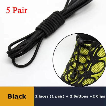 Elastic No Tie Shoe Laces Stretching Lock Lazy Shoestrings