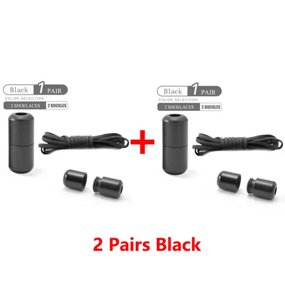 Elastic No Tie Shoelaces Semicircle Lazy Metal Lock Laces