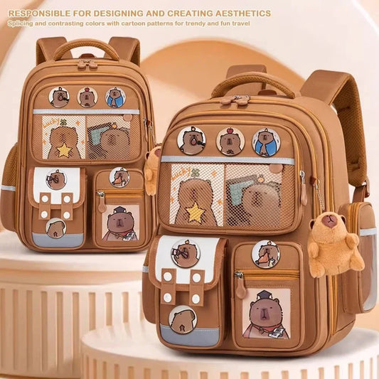 Waterproof Student School Backpack Large Capacity Ergonomic Rucksack