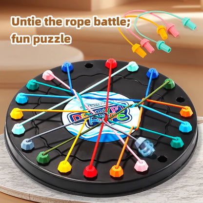 Rope Untangling Logic Puzzle Knot Decoding Strategy Game