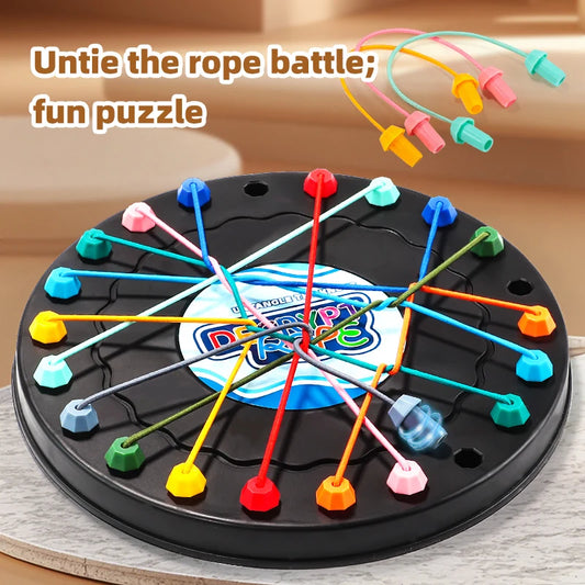 Rope Untangling Logic Puzzle Knot Decoding Strategy Game