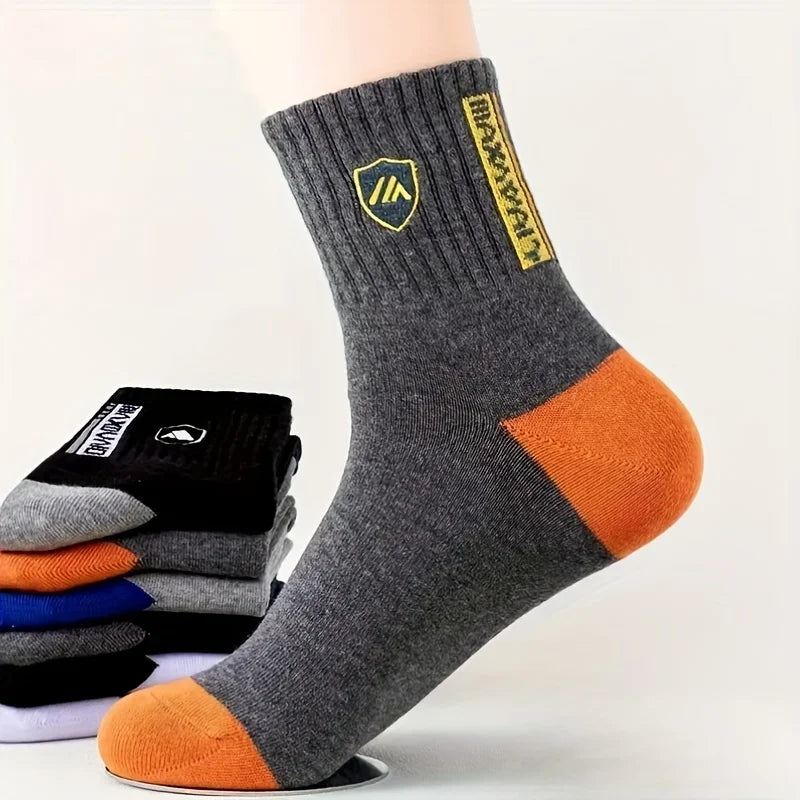 Comfortable Breathable Crew Socks Soft Warm Elastic Sports