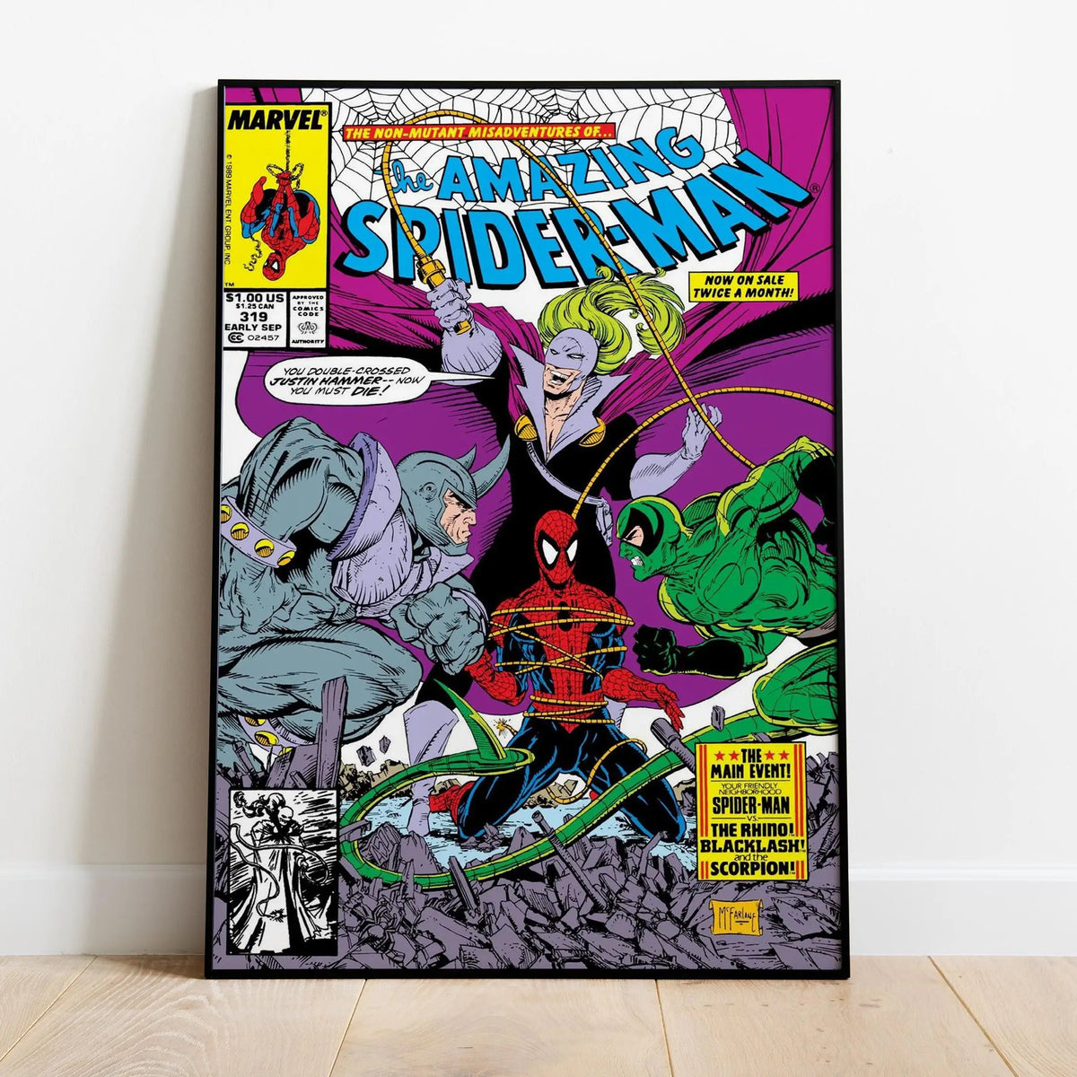 Superhero Comic Book Covers Canvas Poster Wall Art Print
