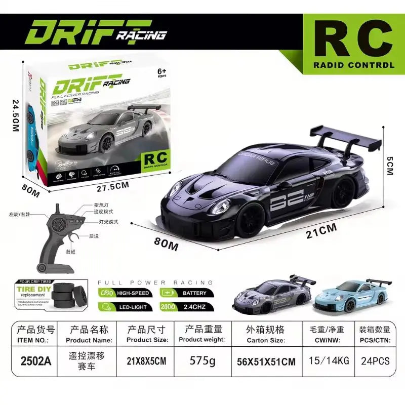 1:24 4WD RC Drift Car High Speed Remote Control Racer