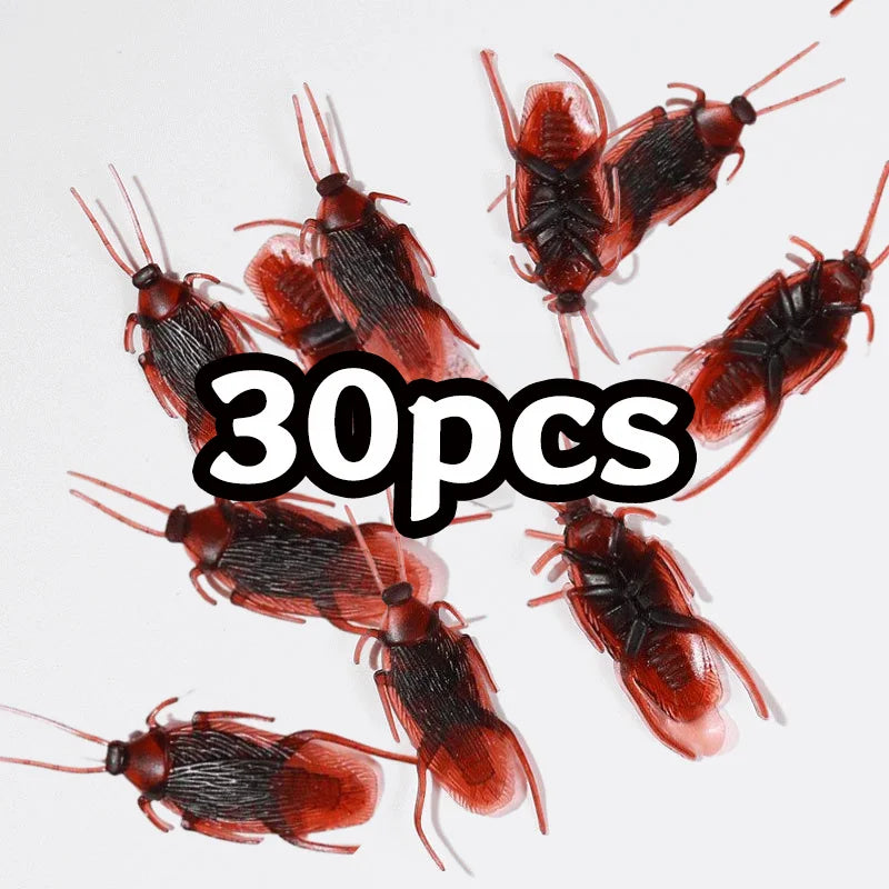 Fake Cockroach Prank Toys 50Pcs Realistic Insect Set
