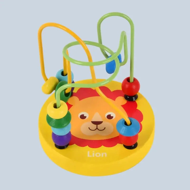 Wooden Bead Maze Toy Preschool Learning Circle