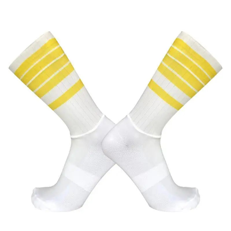 Aero Anti Slip Silicone Cycling Socks Men Bicycle Sport