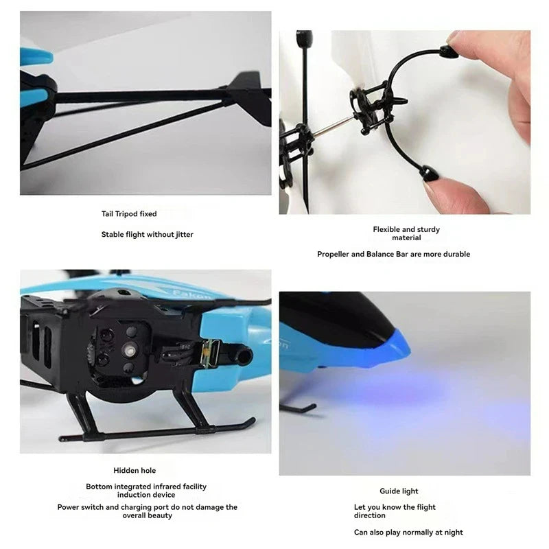 Mini Remote Control Helicopter Wireless RC Aircraft Toy