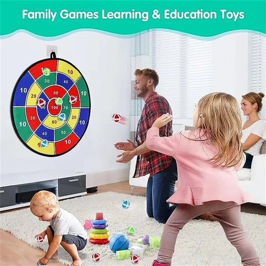 Large Sticky Ball Dart Board Family Interactive Game