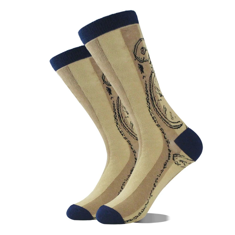 Novelty Dinosaur Crew Skateboard Socks Funny Men