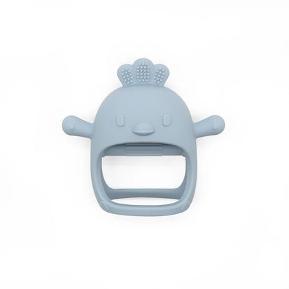 Baby Silicone Teether Toy Cartoon Chick Chewing Trainer