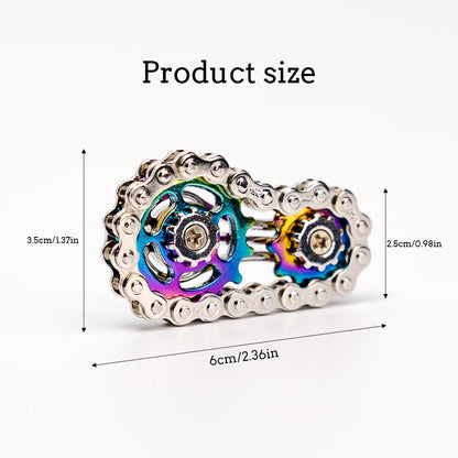 Sprockets Flywheel Fingertip Gyro Fidget Spinner Metal
