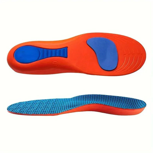 1pair Elasticity Shock Absorption Breathable Running Orthopedic Insoles