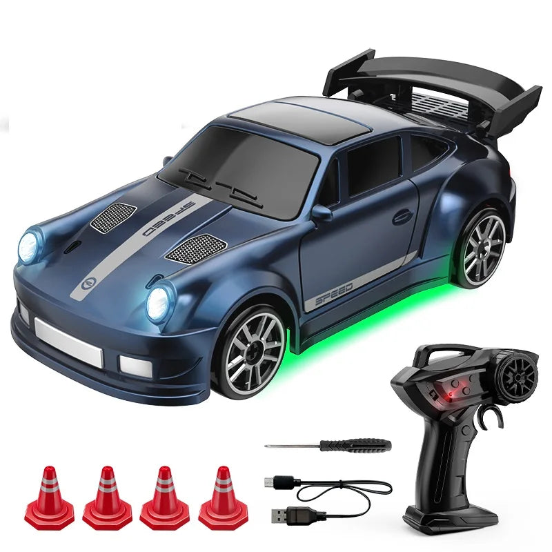 1/64 RC Drift Car: 4WD Desktop Mini Remote Control Racing Toy