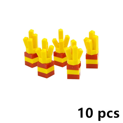 City Food Building Blocks Set Play Food MOC Bricks