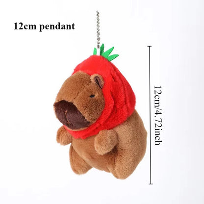 Capybara Plush Keychain Cute Bag Pendant Charm