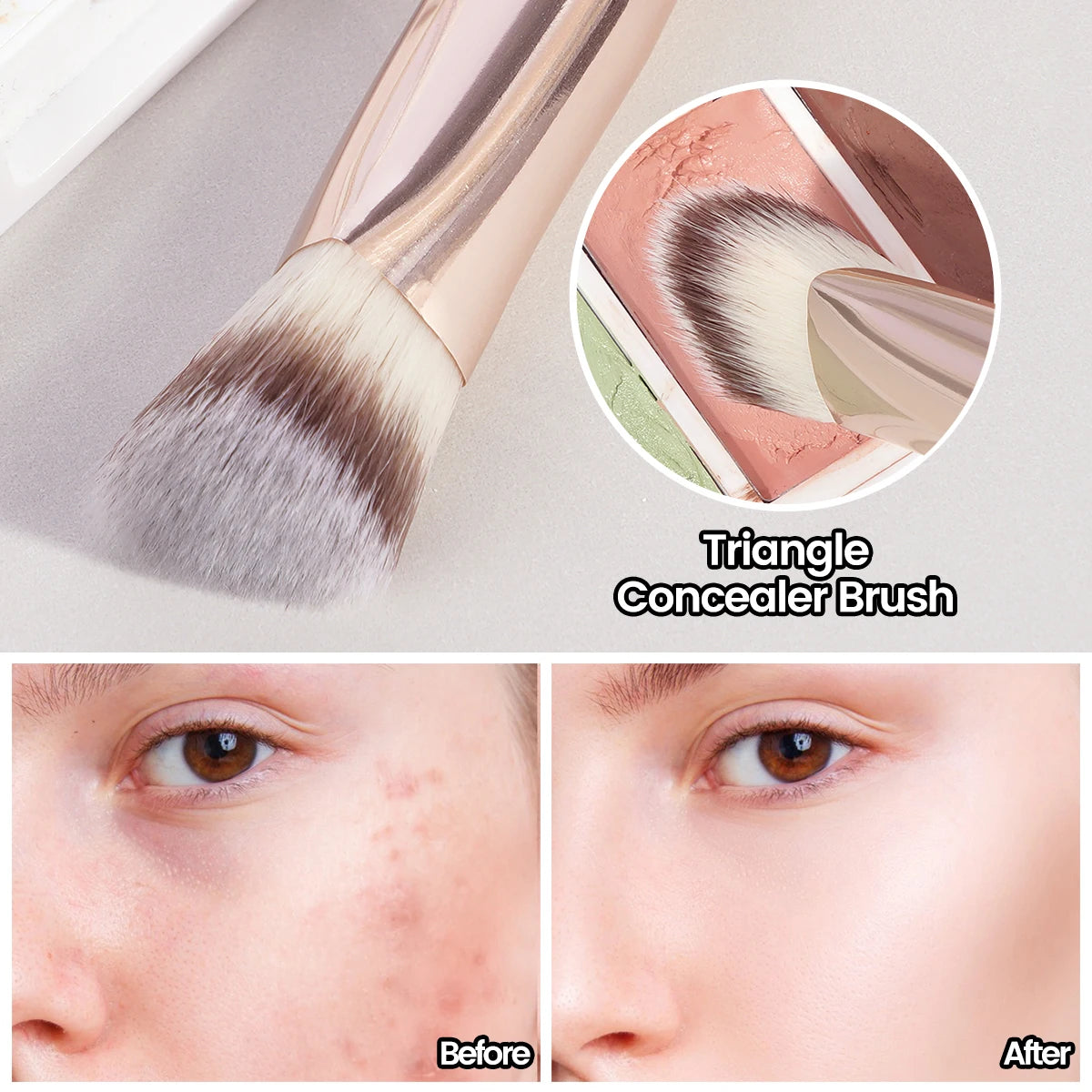 Under Eye Concealer Brush Triangle Foundation Blending Tool