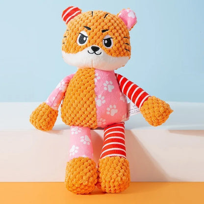 Squeaky Pet Plush Puzzle Toy Fleece Dog Chew Accent