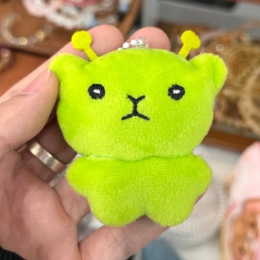 Alien Cat Plush Keychain Mini Soft Bag Pendant Accent