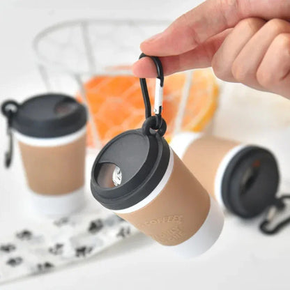 Coffee Cup Dog Poop Bag Dispenser Portable Storage Box