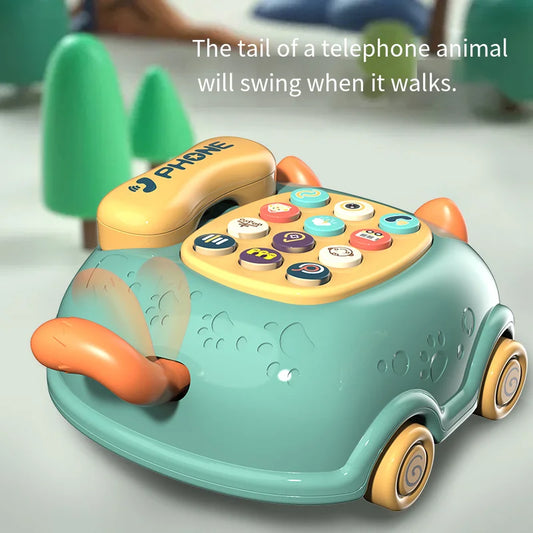 Electric Storyteller Telephone Car Toy Educational Phone