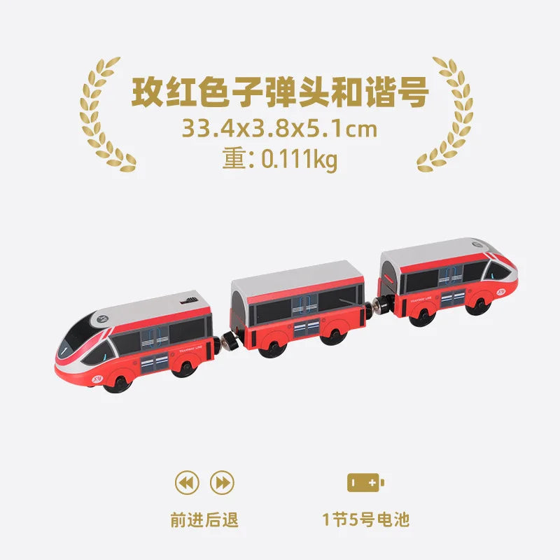 Electric Train Set Toy Engine Motorized Railway Car