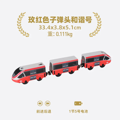 Electric Train Set Toy Engine Motorized Railway Car