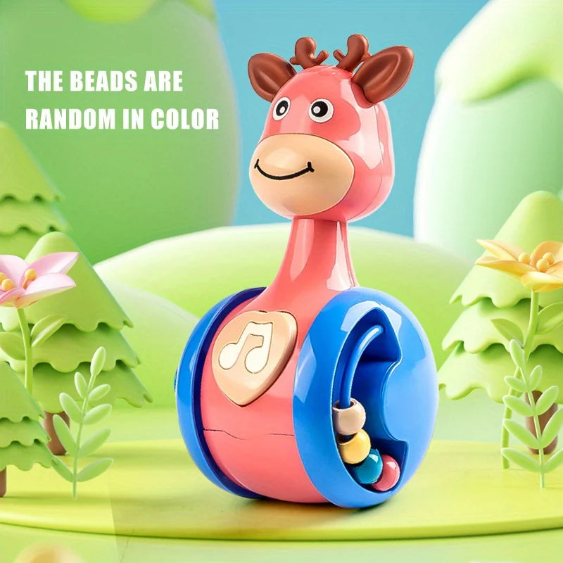 Roly Poly Baby Tumbler Toy Infant Wobbler Sound Toy