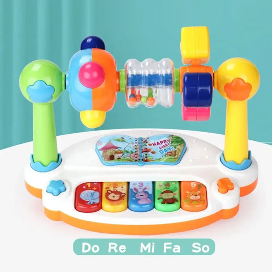 Baby Rotating Musical Piano Toy Infant Keyboard Sound Set