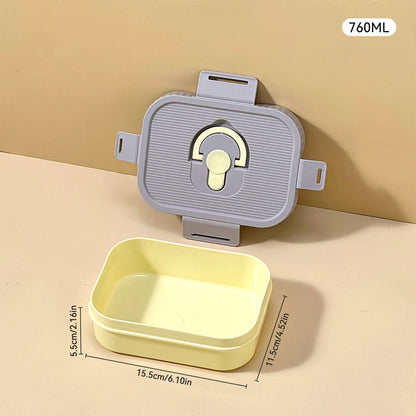 WORTHBUY Portable Plastic Lunch Box With Compartment Microwave Safe Fruit Salad Lunch Container Kid Student Leak-proof Bento Box