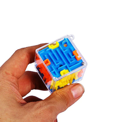 3D Maze Magic Cube Six Sided Rolling Ball Puzzle Toy