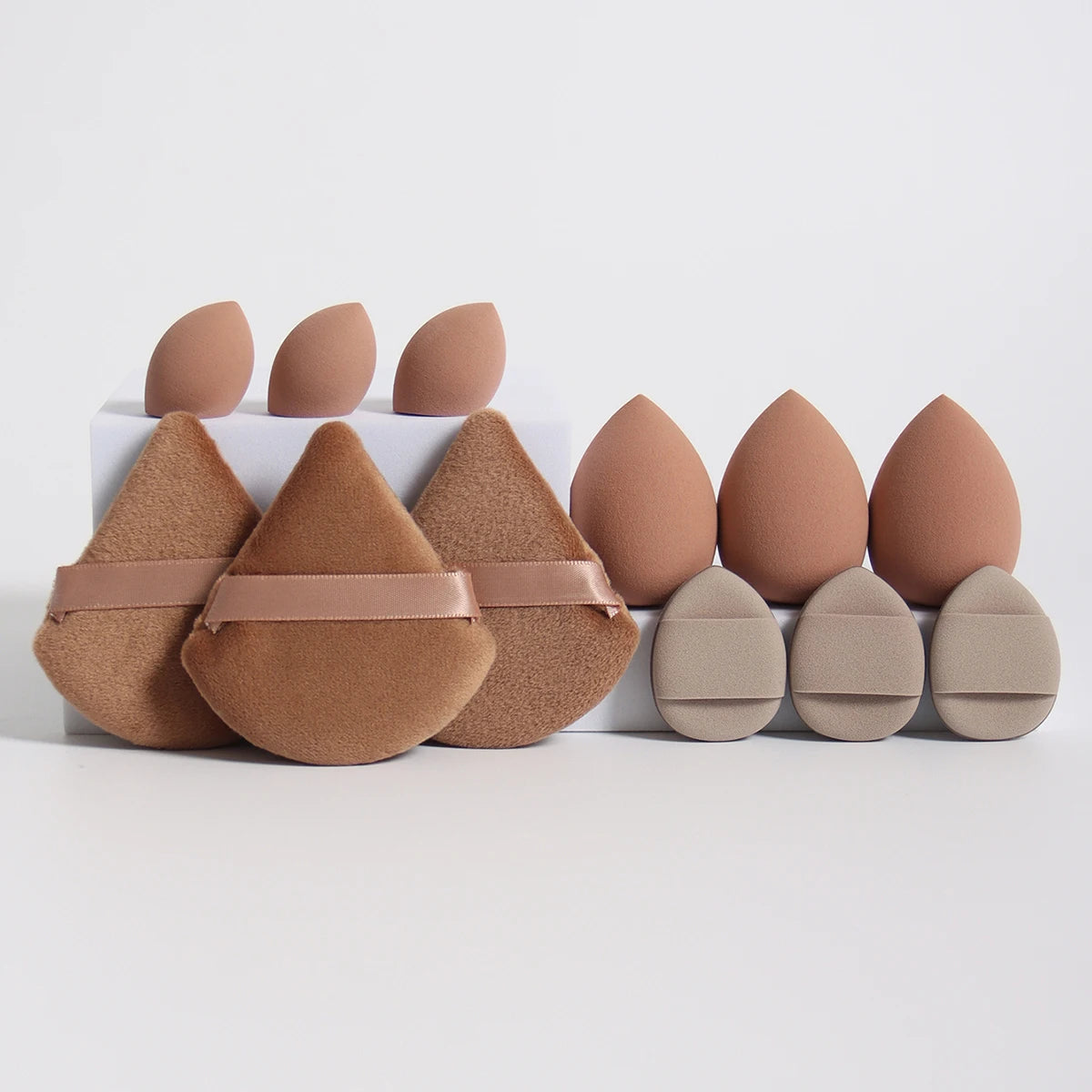 12 Piece All Purpose Makeup Sponge Set Powder Puffs