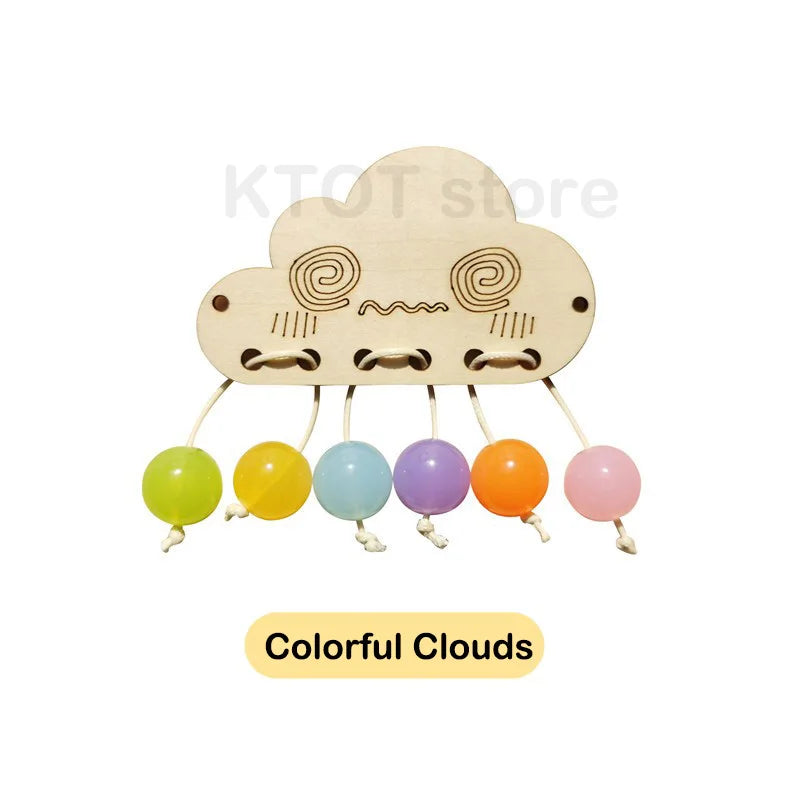 Wooden Busy Board Accessories Life Skills Training Board