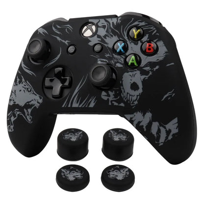 Laser Carving Soft Silicone Cover For Xbox One S Controller Skin Case Gamepad Joystick Accessories for Xbox One X