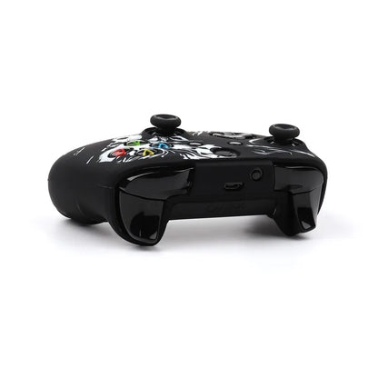 Laser Carving Soft Silicone Cover For Xbox One S Controller Skin Case Gamepad Joystick Accessories for Xbox One X