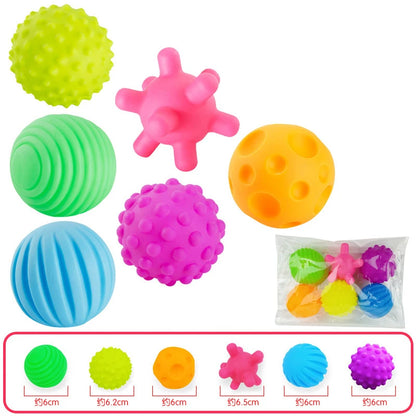 Textured Baby Sensory Ball Set Soft Tactile Massage Balls