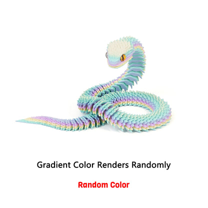 3D Printed Snake Realistic Statue Fidget Toy Desk