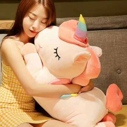 Rainbow Unicorn Plush Toy: Angel Pony Plush Doll Stuffed Cushion