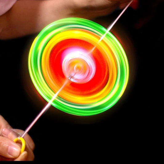 Luminous Flashing Rope Flywheel Toy LED Light Gyro